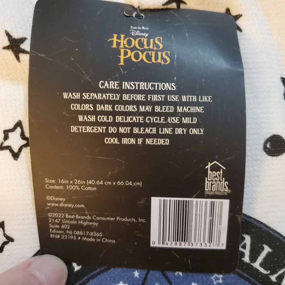 Disney Hocus Pocus Calming Circle Kitchen Towels Pack Of 2 New‎
